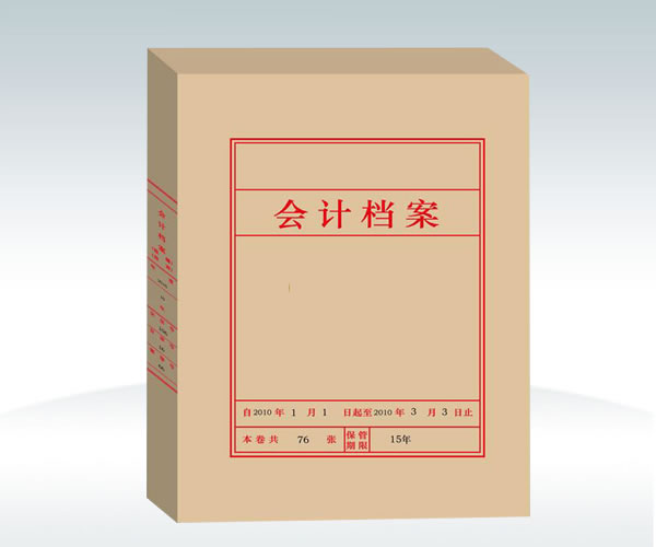 會(huì)計(jì)憑證盒無(wú)酸紙